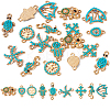 18Pcs 9 Styles Alloy Connector Charms FIND-TA0002-21-2