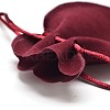 Velvet Bags Drawstring Jewelry Pouches TP-O002-B-07-3