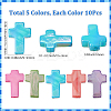 50Pcs 5 Colors Natural Freshwater Shell Beads Strands SHEL-SC0001-67-2