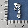 Brass Micro Pave Cubic Zirconia Pendants KK-A253-06S-02-3