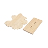 3-Slot Wood Necklace Organizer Display Stands ODIS-H006-02-3