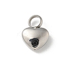 304 Stainless Steel Rhinestone Pendants LS-STAS-R139-01P-03-1