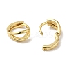Hollow Brass Huggie Hoop Earrings for Women EJEW-C097-06G-G-2