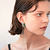 30Pcs 5 Colors Ion Plating(IP) 304 Stainless Steel Stud Earring Findings EJEW-UN0001-66-6