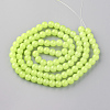 Baking Paint Imitation Jade Glass Round Bead Strands X-DGLA-Q021-10mm-08-3