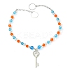 Glass Beaded Curtain Tiebacks Clips AJEW-BA00121-03-1
