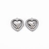 Brass Micro Pave Clear Cubic Zirconia Charms KK-S356-737-1
