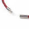 Leather Cord Bracelet Making MAK-F025-A03-2