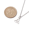 Non-Tarnish Trinity Knot/Triquetra 304 Stainless Steel Pendant Necklaces NJEW-JN04882-02-3
