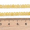 Dyed Natural Malaysia Jade Rondelle Beads Strands X-G-E316-2x4mm-47-6