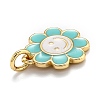 Brass Enamel Charms X-KK-O135-01E-3
