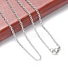 Tarnish Resistant Trendy Unisex 304 Stainless Steel Cable Chain Necklaces NJEW-L043-16P-3