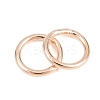 Brass Closed Jump Rings KK-D257-01RG-02-2