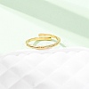 304 Stainless Steel Open Cuff Rings for Women RJEW-K309-13G-2