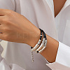 Imitation Leather Wax Cord Multi-strand Bracelets WG187C7-04-1