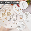 20PCS Brass Stud Earring Findings KK-BBC0027-89B-6