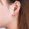 Brass Clip-on Earring Converters Findings KK-Q115-G-NF-5