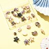26Pcs 13 Styles Handmade Porcelain Ceramic Beads PORC-FS0001-29-7