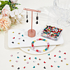 350Pcs 7 Colors Spray Painted Synthetic Non-magnetic Hematite Beads Strands G-SC0003-64-4