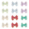 20Pcs UV Plating Transparent Acrylic Beads MACR-TA0002-36-2