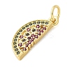 Brass Micro Pave Cubic Zirconia Pendants KK-S511-03G-G-2