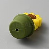 Sunflower Pot Food Grade Eco-Friendly Silicone Beads SIL-TAC0002-17A-2