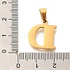 Ion Plating(IP) 304 Stainless Steel Rhinestone Pendants STAS-U035-01G-D-3