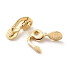 Brass Clip-on Earring Findings LS-KK-F907-09G-2