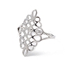 Non-Tarnish Hollow Out Chinese Knot 304 Stainless Steel Finger Ring for Women LS-RJEW-E073-09P-2