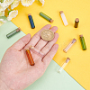 10Pcs 10 Colors Tube Glass Cork Bottles Ornament DJEW-PH0001-13-7