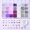 DIY Glass & CCB & ABS Plastic Imitation Pearl Beads Bracelets Mkaing Kits DIY-FS0007-17-7
