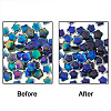 20Pcs 4 Colors Two Tone Glass Mood Beads GLAA-FS0002-32-1