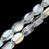 Electroplate Transparent Glass Beads EGLA-H112-01AB-01-1