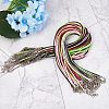 Waxed Cotton Cord Necklace Making MAK-BT0001-03-5