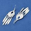 Silver Alloy Chandelier Earrings LS-EJEW-D092-02B-S-2