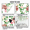 Translucent PVC Self Adhesive Wall Stickers STIC-WH0041-001-4