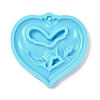 Heart with Pinky Promise Valentine Day DIY Pendant Silicone Molds LS-SIMO-C007-06-2