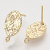Brass Stud Earring Findings KK-T054-50G-NF-2