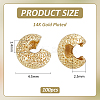 Brass Crimp Beads Covers KK-BC0014-72A-G02-2