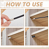 90Pcs 3 Colors Iron Furniture Shelf Support Pegs with Plastic Non-Slip Sleeve AJEW-BC0009-14-3