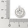 Rack Plating Brass Micro Pave Clear Cubic Zirconia Pendant Cabochon Setttings LS-KK-L224-048P-3
