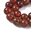 Natural Orange Garnet Beads Strands G-G271-B01-8mm-4