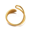 Ion Plating(IP) 304 Stainless Steel Cuff Rings for Women RJEW-E078-08G-3