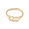 Real 18K Gold Plated 304 Stainless Steel Adjustable Finger Ring RJEW-L115-01G-02-2