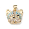 Brass Micro Pave Cubic Zirconia Pendants KK-M240-10-3