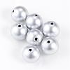 Matte Style Spray Painted Acrylic Beads ACRP-S669-8mm-01-1