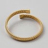 304 Stainless Steel Cuff Bangles for Women BJEW-WH0001-24G-2