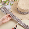 5 Yards Ethnic Style Polyester Jacquard Striped Ribbon OCOR-PH0004-17B-3