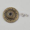 Flat Round Alloy Snap Buttons FIND-TAC0036-010C-1