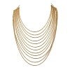 304 Stainless Steel Ball Chain Multi Layered Necklaces for Women NJEW-G194-02G-4